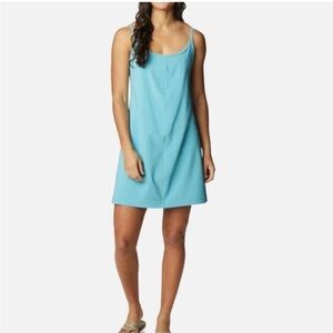 Columbia Pleasant Creek Stretch Active Dress in Sea Wave SZ M EUC